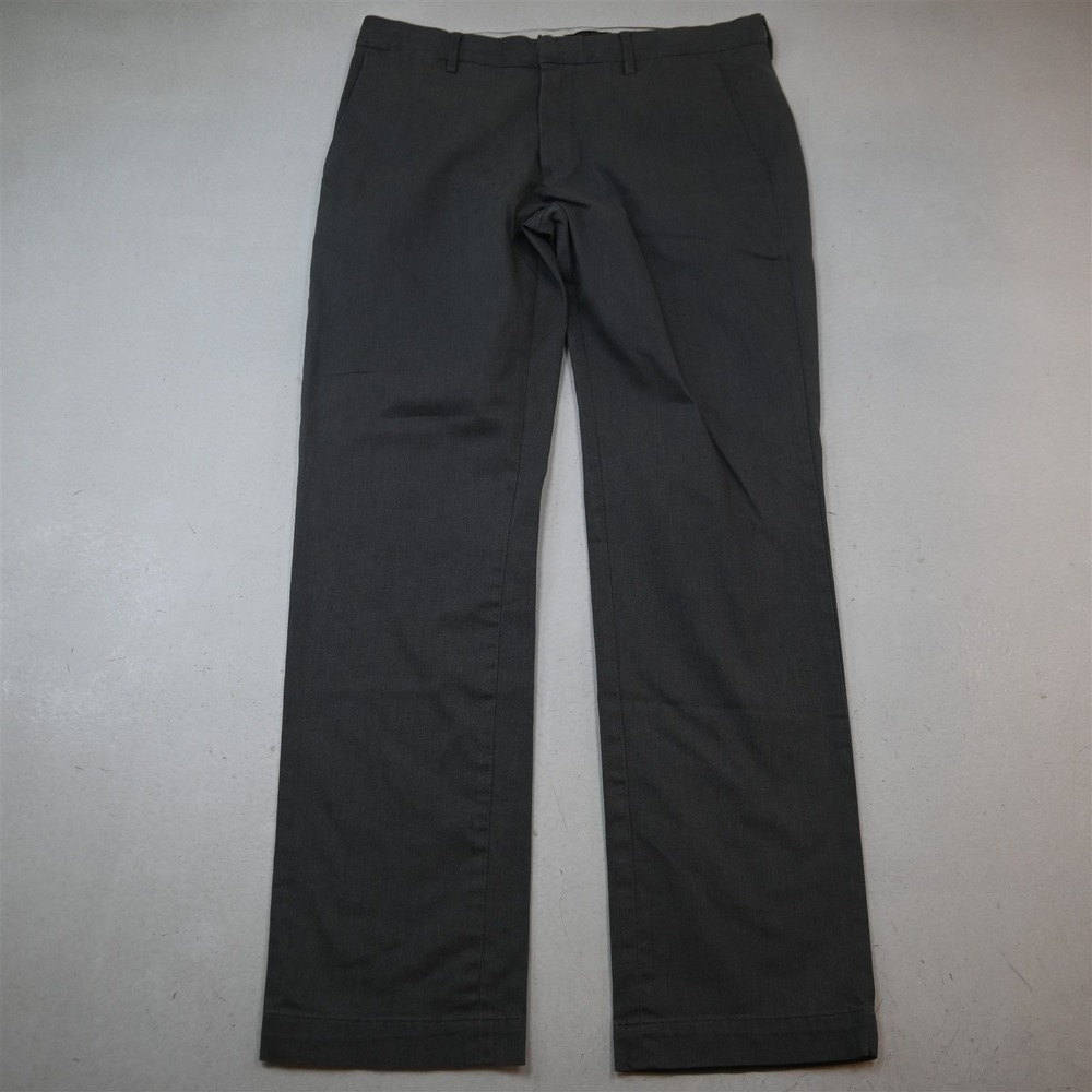 Banana Republic 33x32 Gray Aiden Slim Rapid Movement Chino Mens Pants